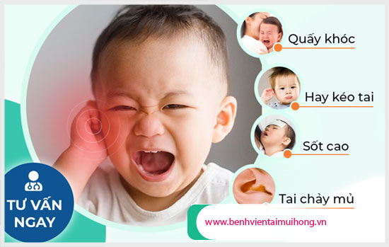 Dấu hiệu cảnh báo viêm tai giữa ở trẻ em nên biết sớm