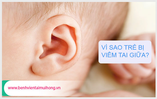 Nguyên nhân dẫn đến bệnh viêm tai giữa ở trẻ