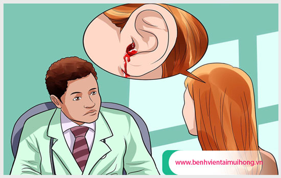Tại sao viêm tai giữa bị chảy máu?