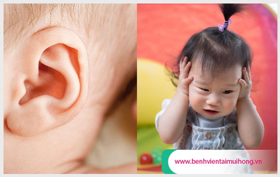 Triệu chứng viêm tai giữa ở trẻ em